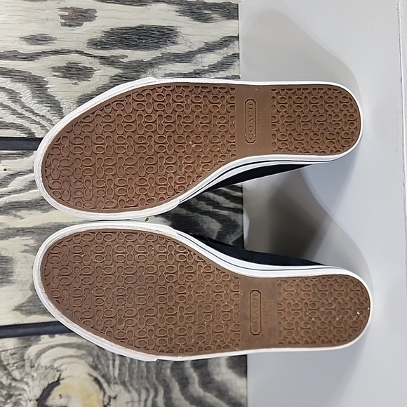 Coach Bonney Logo Butterfly Interior High Top Black Sneakers - Women's Size 8.5B - Picture 9 of 12